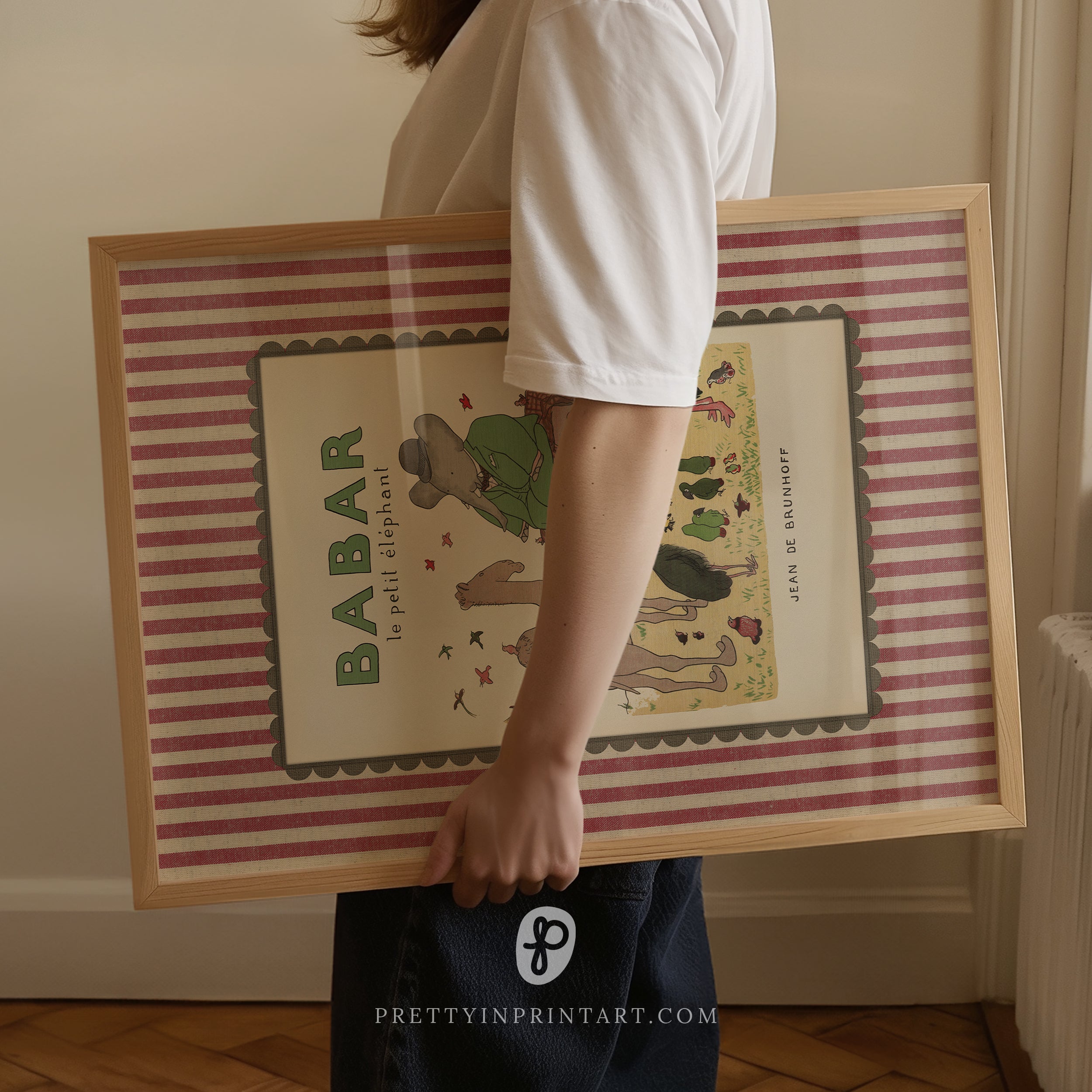 Babar Nursery Art 00108 | Framed Print