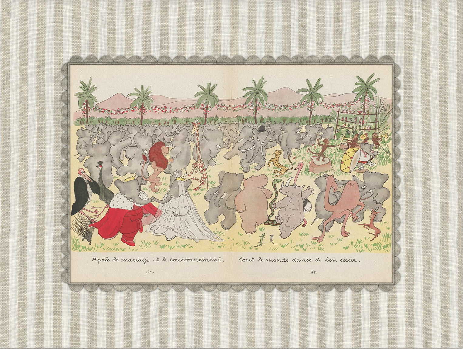 Babar Nursery Art 006 Natural | Unframed