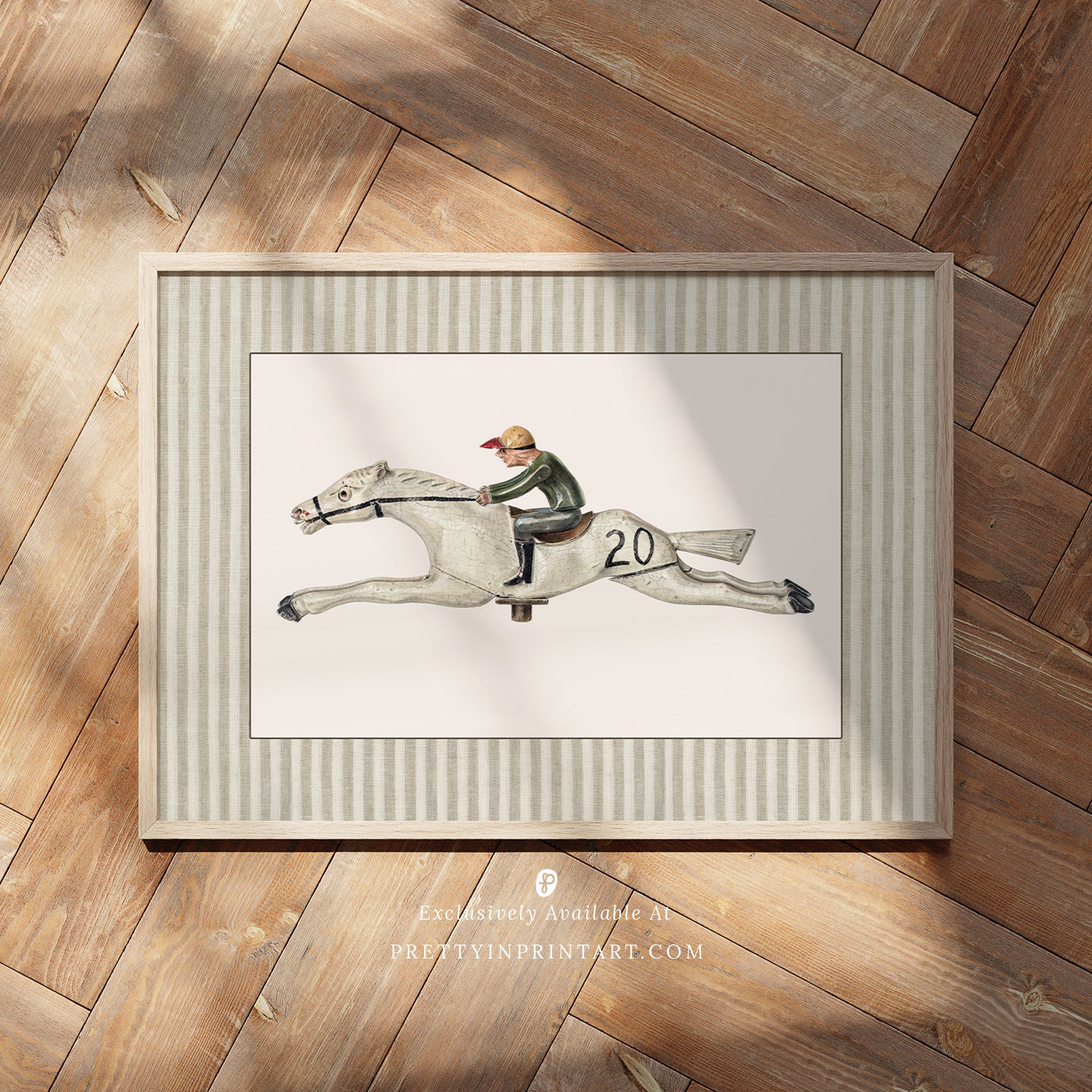 Vintage horse nursery art in classic picture frame, Vintage horse nursery art Equestrian nursery prints Horse wall art for nursery Antique horse prints for nursery Vintage equestrian nursery decor Pony nursery art print Traditional horse nursery artwork S