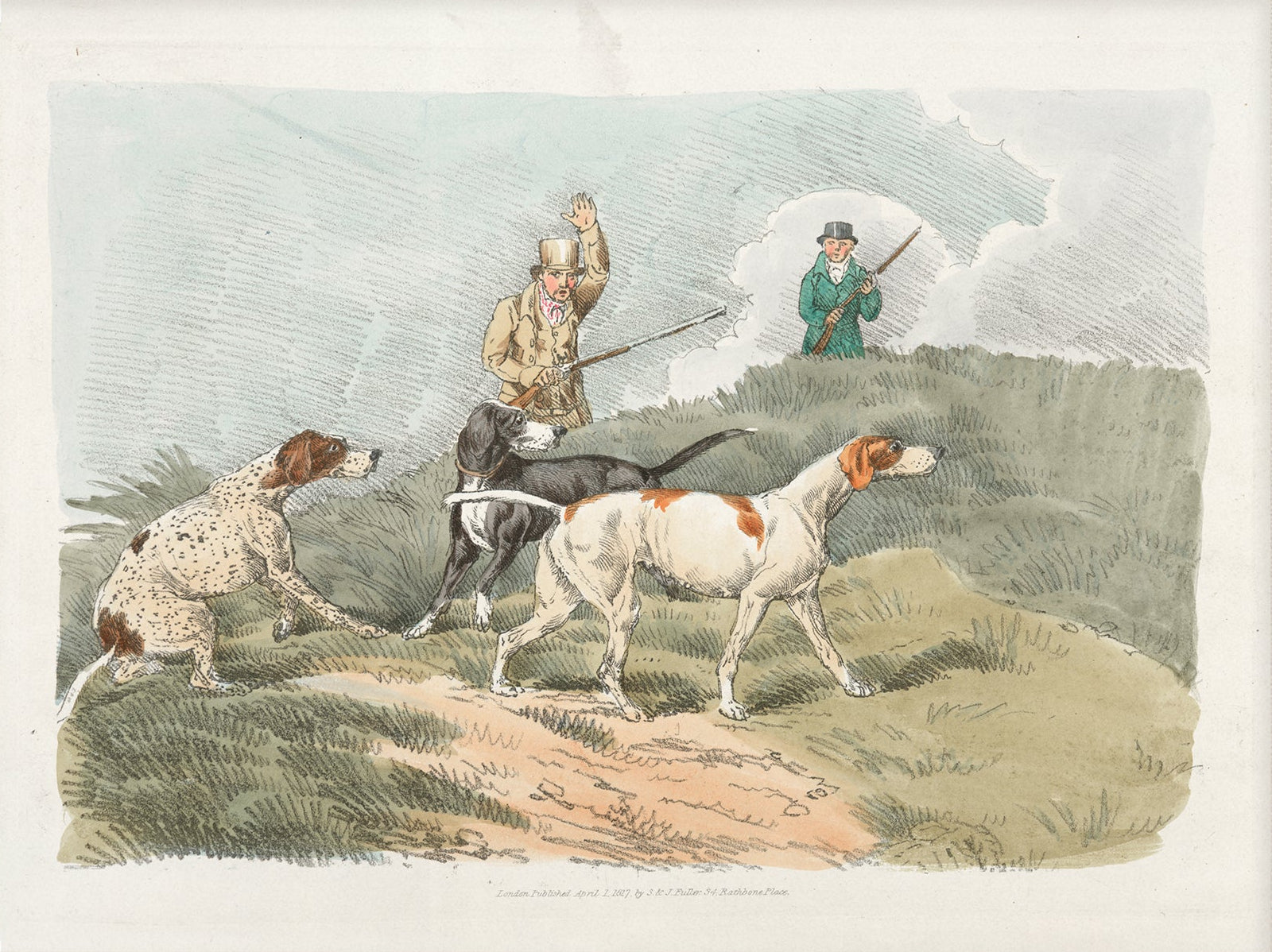 Vintage Hunting Dog Art Print 003 | Unframed