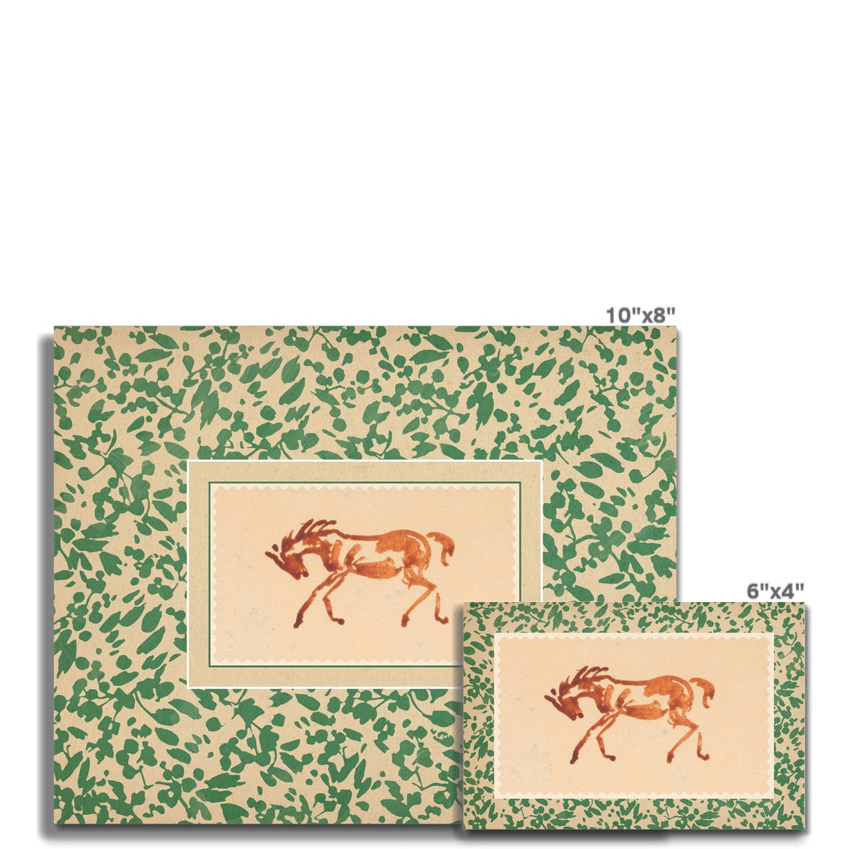 Horse Art, Rust / Ochre, 00636 | Unframed