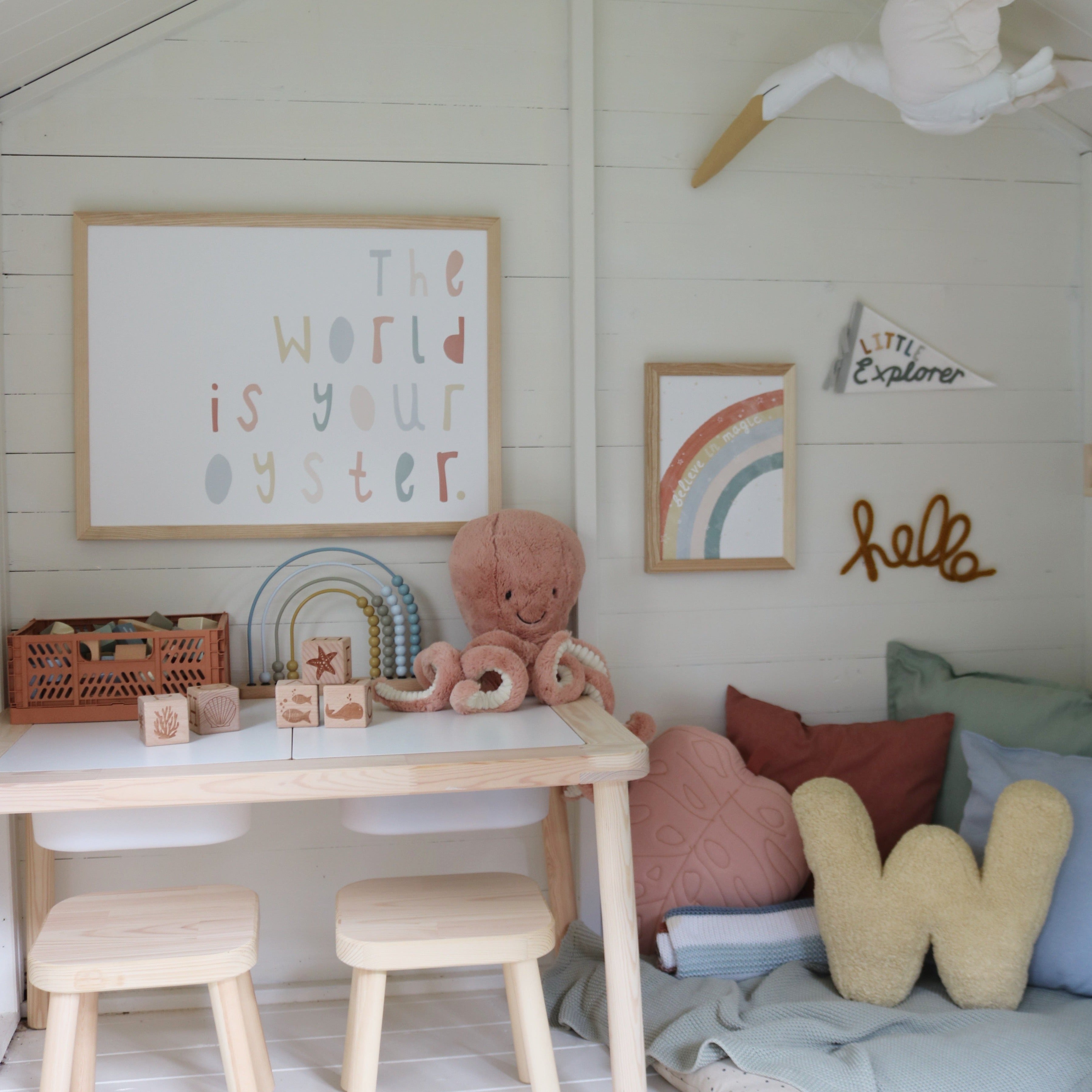 The World Is Your Oyster - Subtle Colours | Unframed