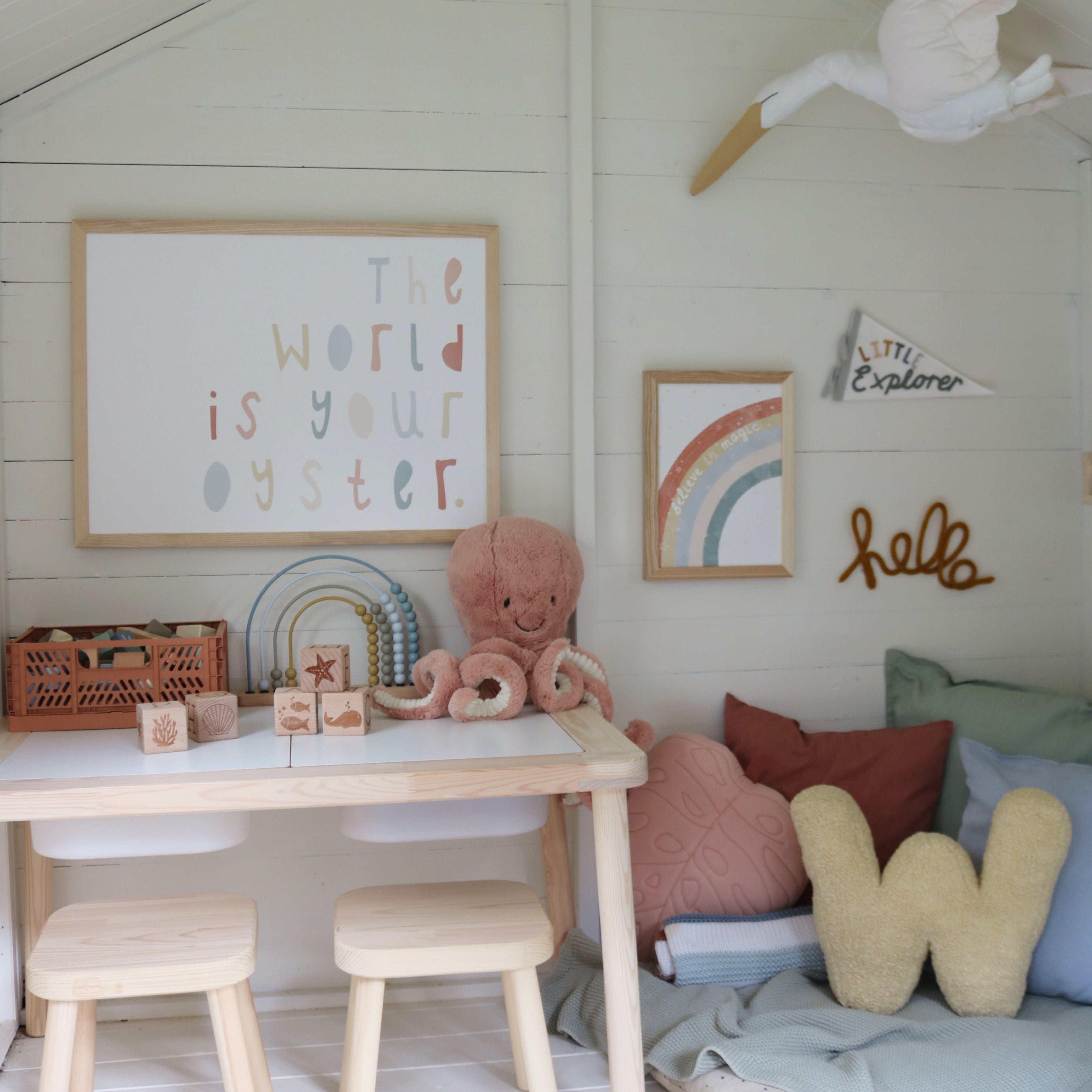 The World Is Your Oyster - Subtle Colours |  Framed Print