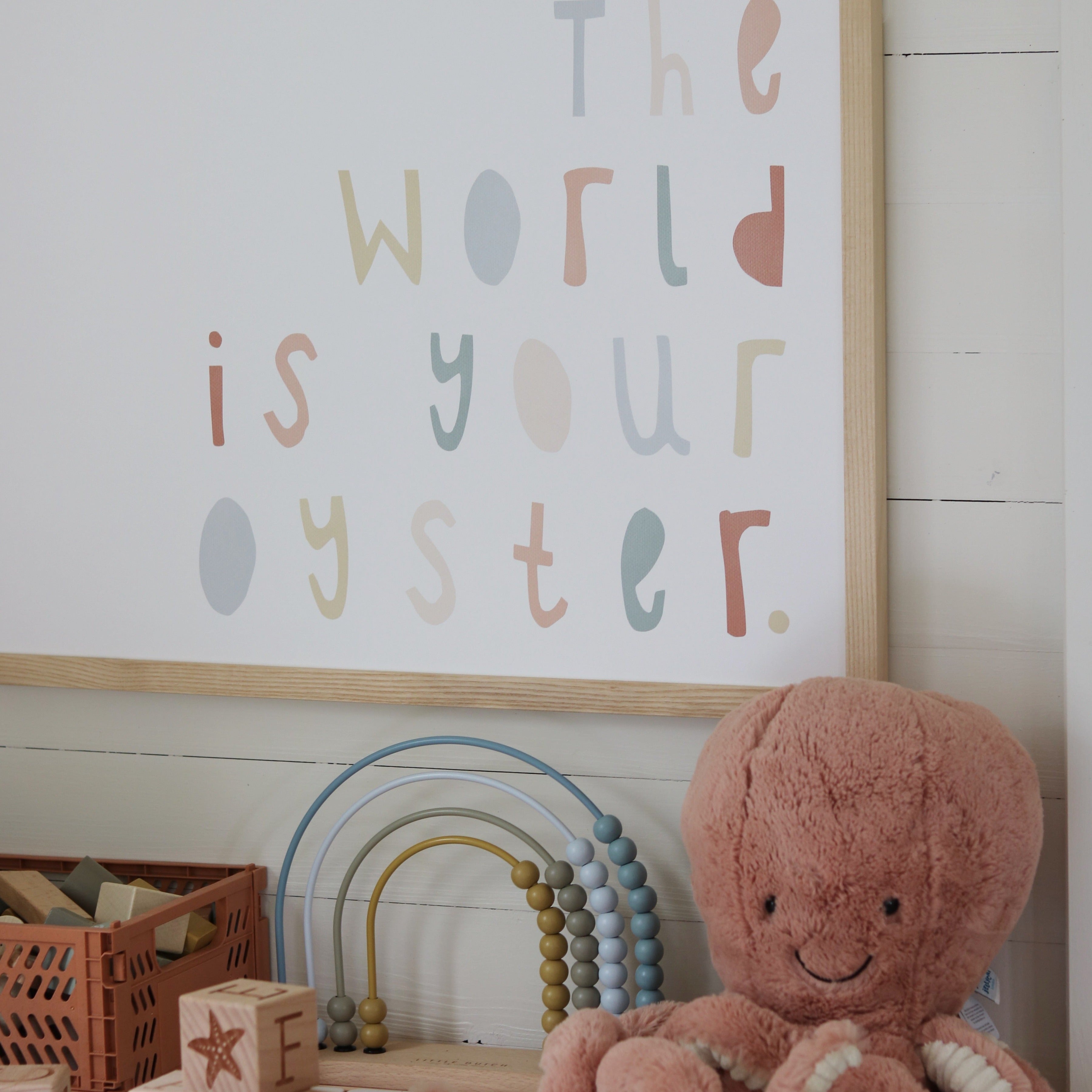 The World Is Your Oyster - Subtle Colours | Framed Print