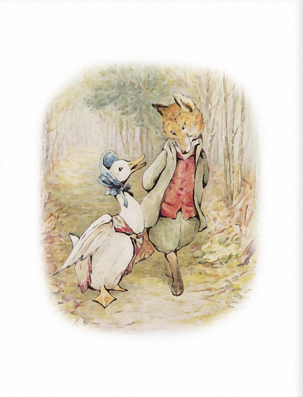 Beatrix Potter Nursery Art, Jemima Puddle Duck | Unframed