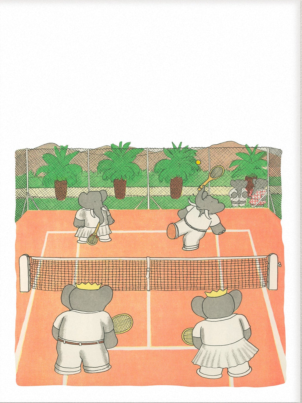 Babar Tennis Portrait | Unframed