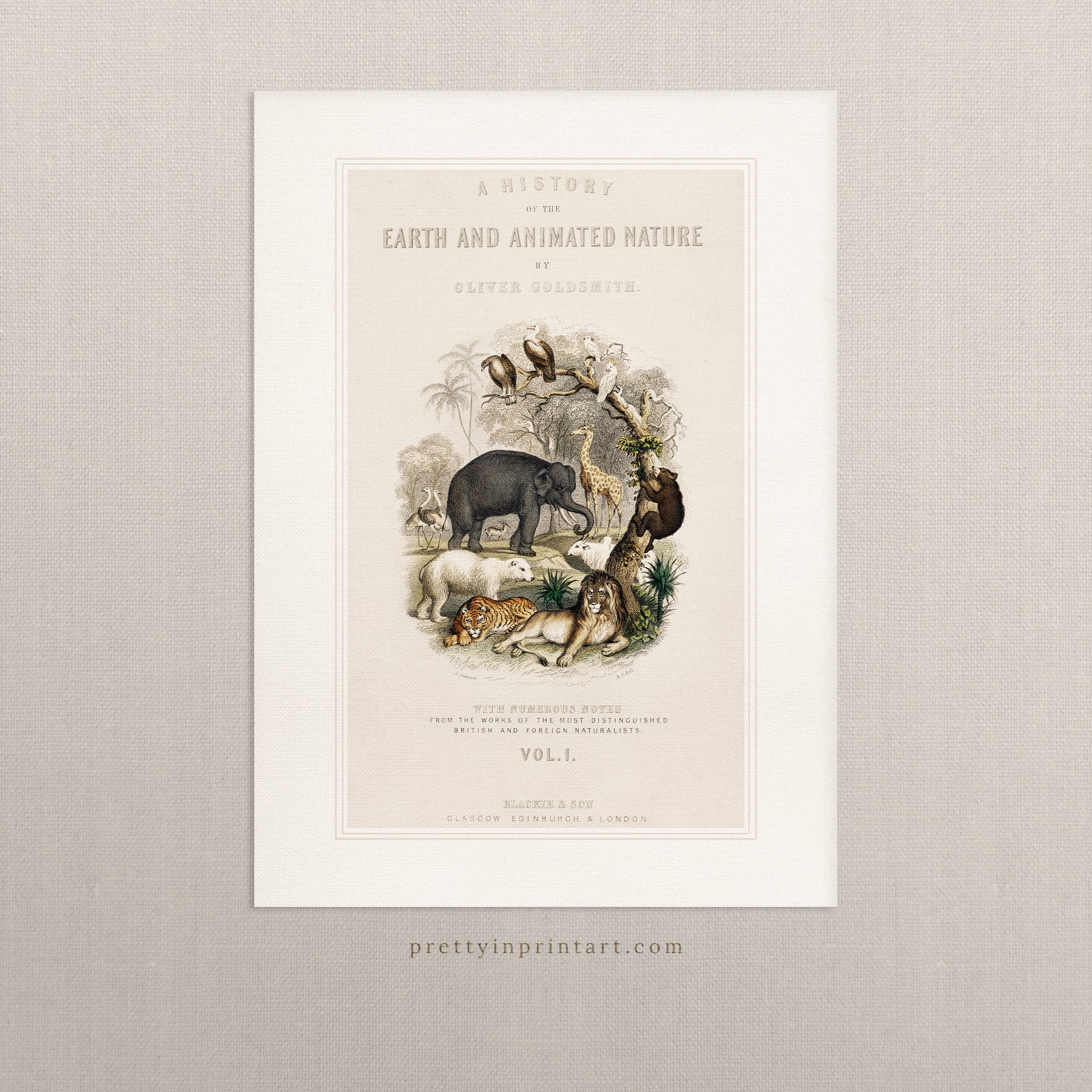 Animal Nursery Art, 00689 |  Unframed