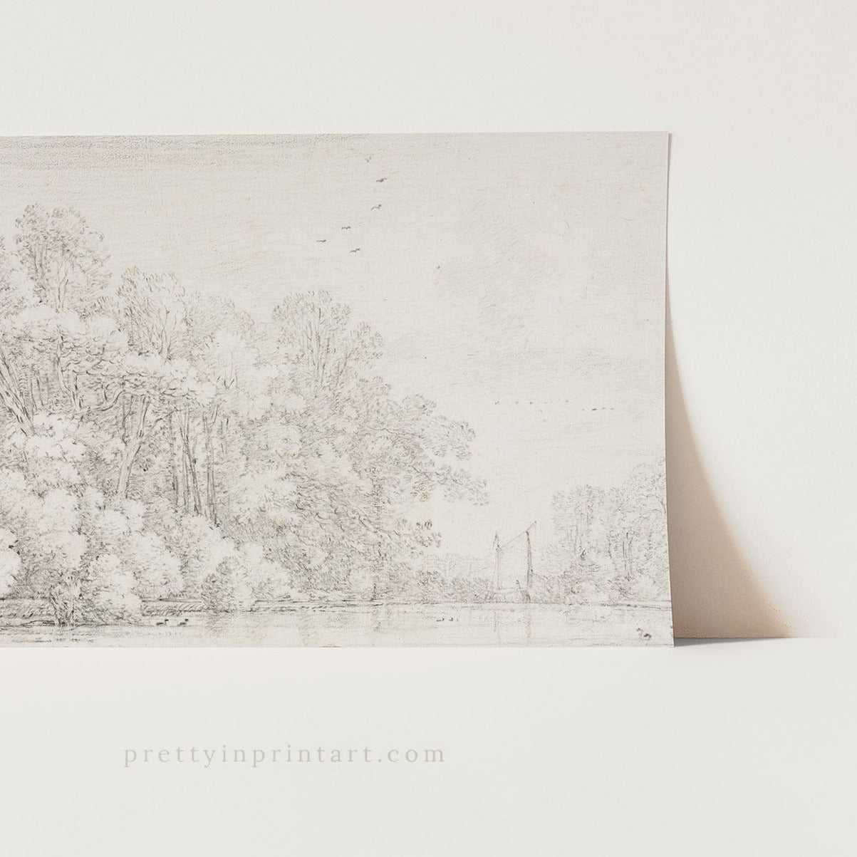 Pencil Sketch, Landscape 00730 |  Unframed