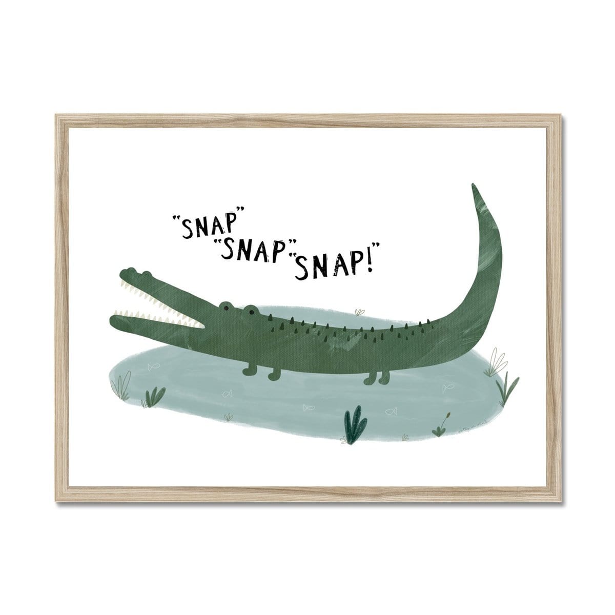 Crocodile - Snap, Snap, Snap! | Framed Print
