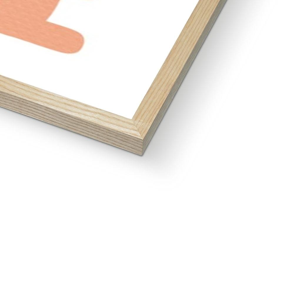 You Are My Sunshine - Blush & Green | Framed Print