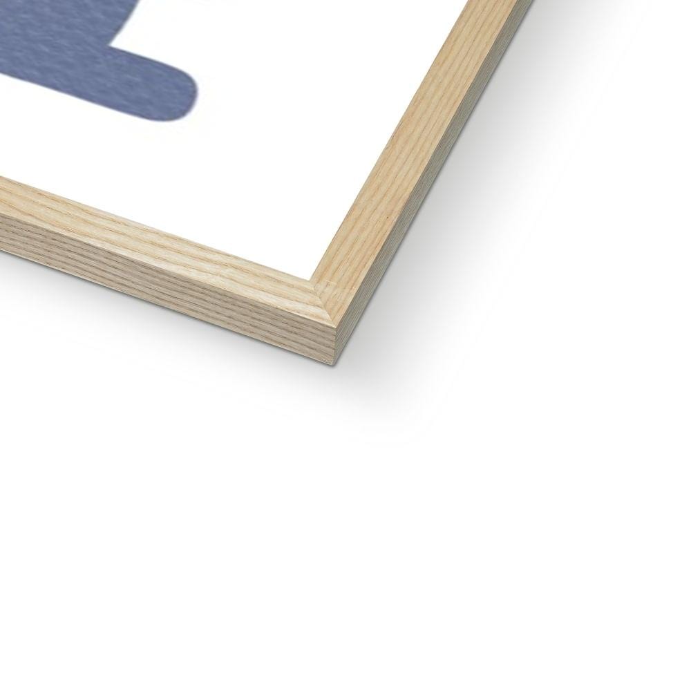 You Are My Sunshine - Navy & Blues | Framed Print