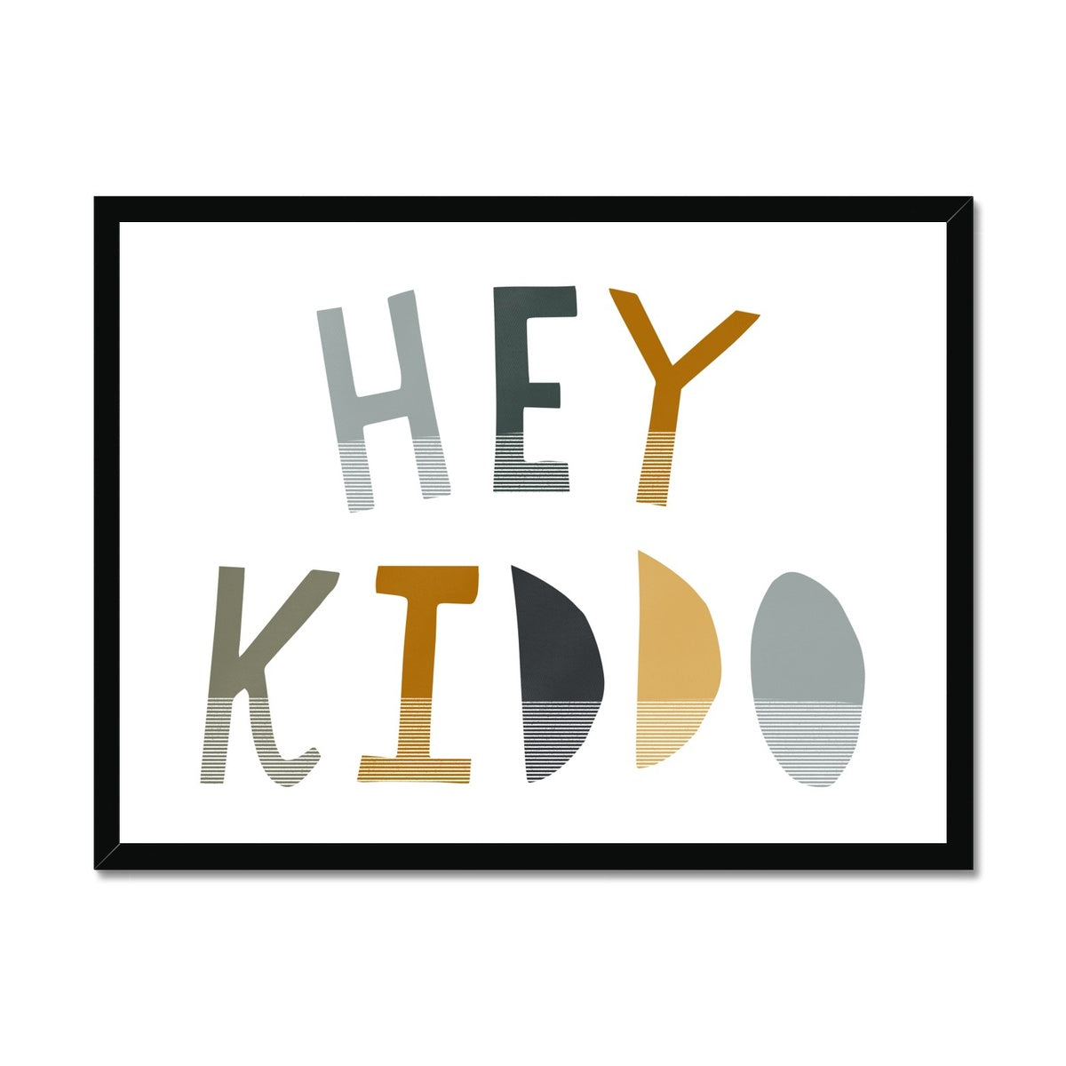 Hey Kiddo - Jungle (Landscape) | Framed Print
