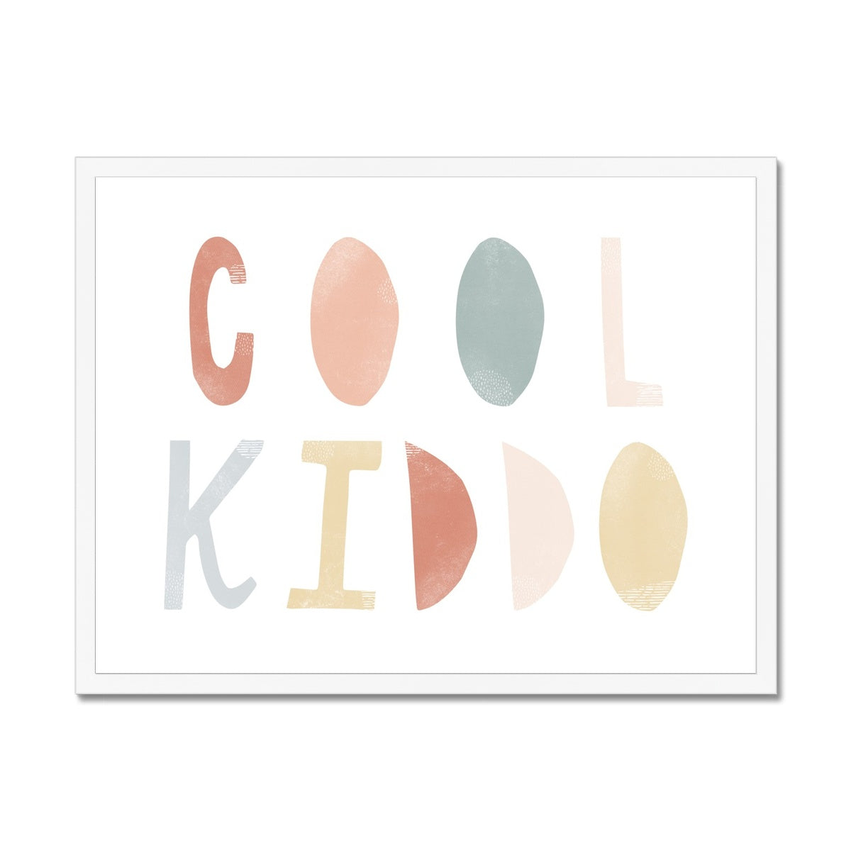 Cool Kiddo - Subtle | Framed Print