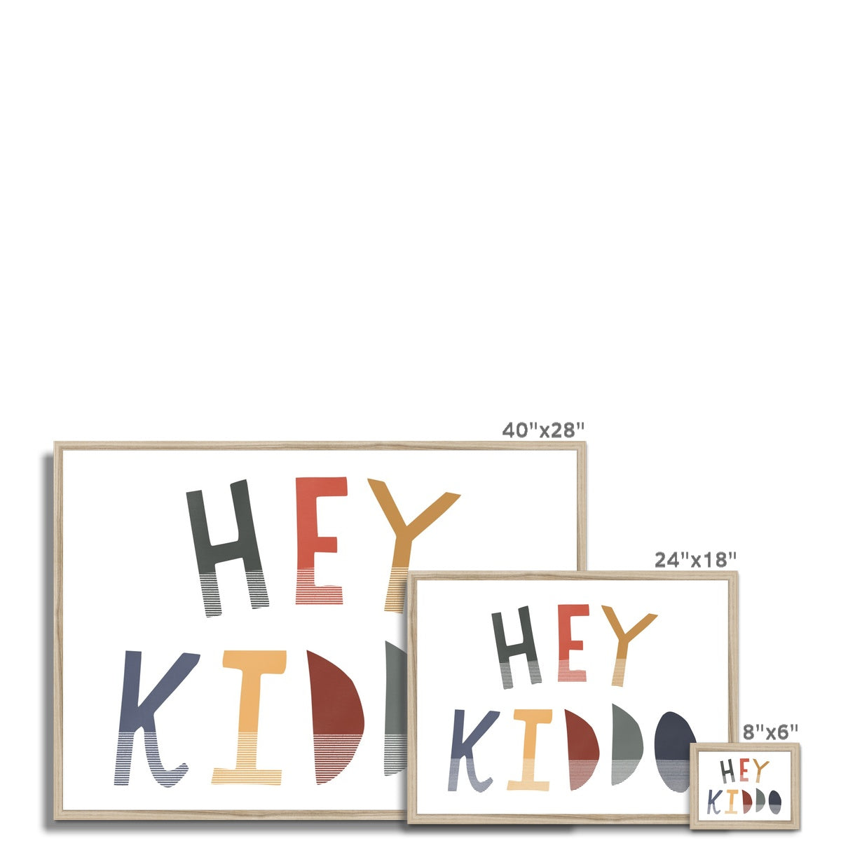 Hey Kiddo - Winter (Landscape) | Framed Print