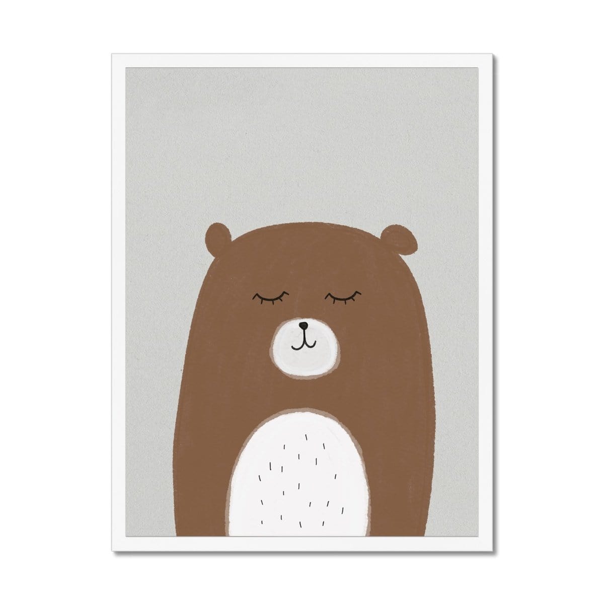 Sleepy Bear | Framed Print