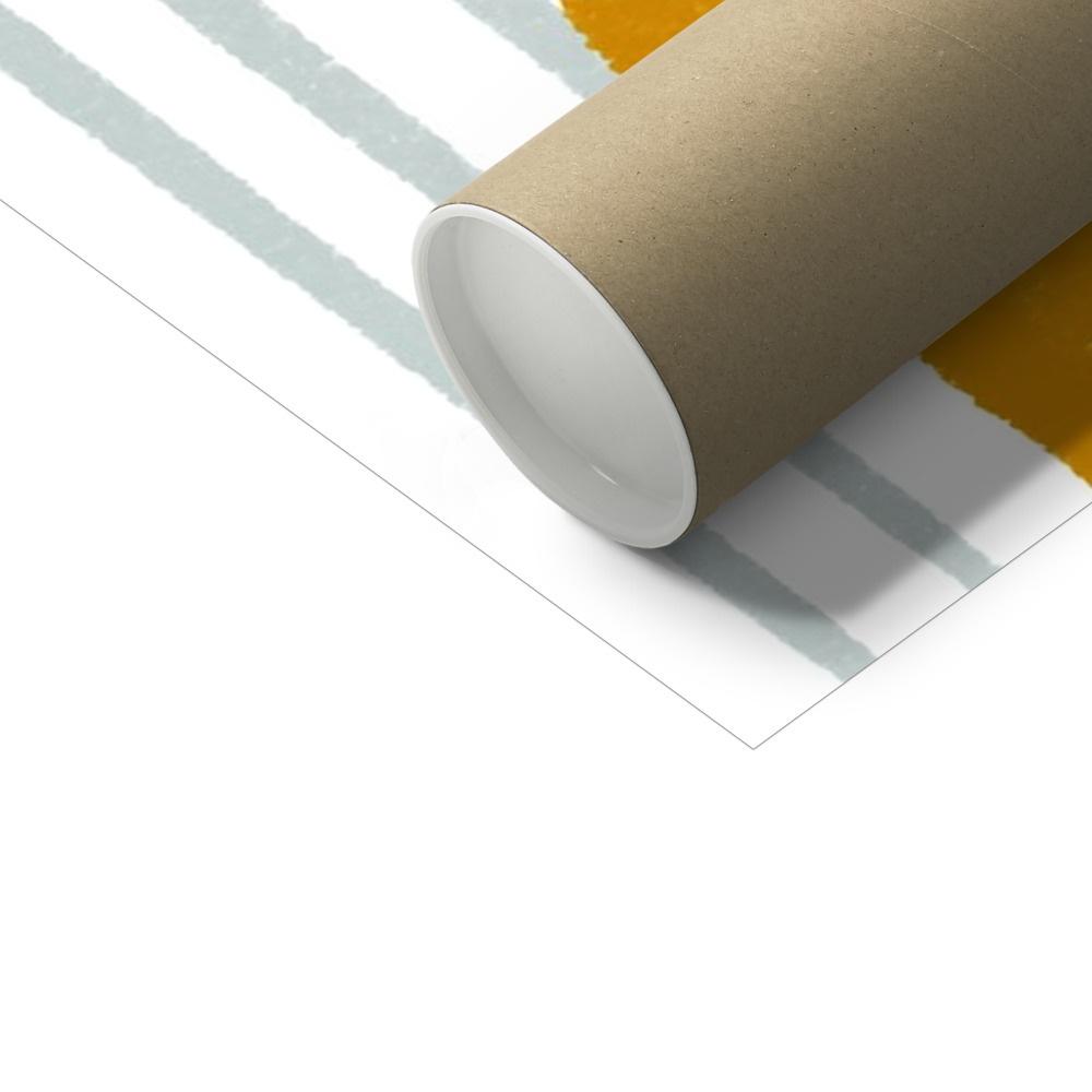 Lion - Blue Stripe | Unframed