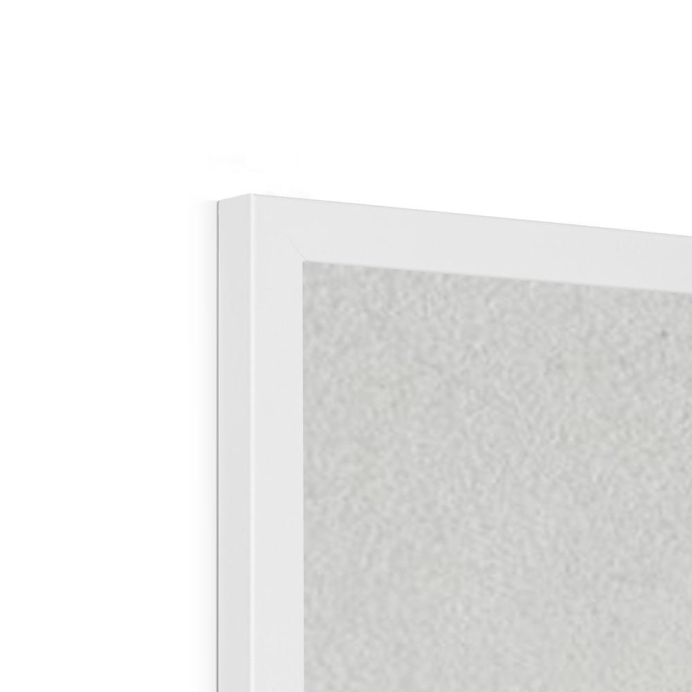 Sleepy Fox - Red | Framed Print