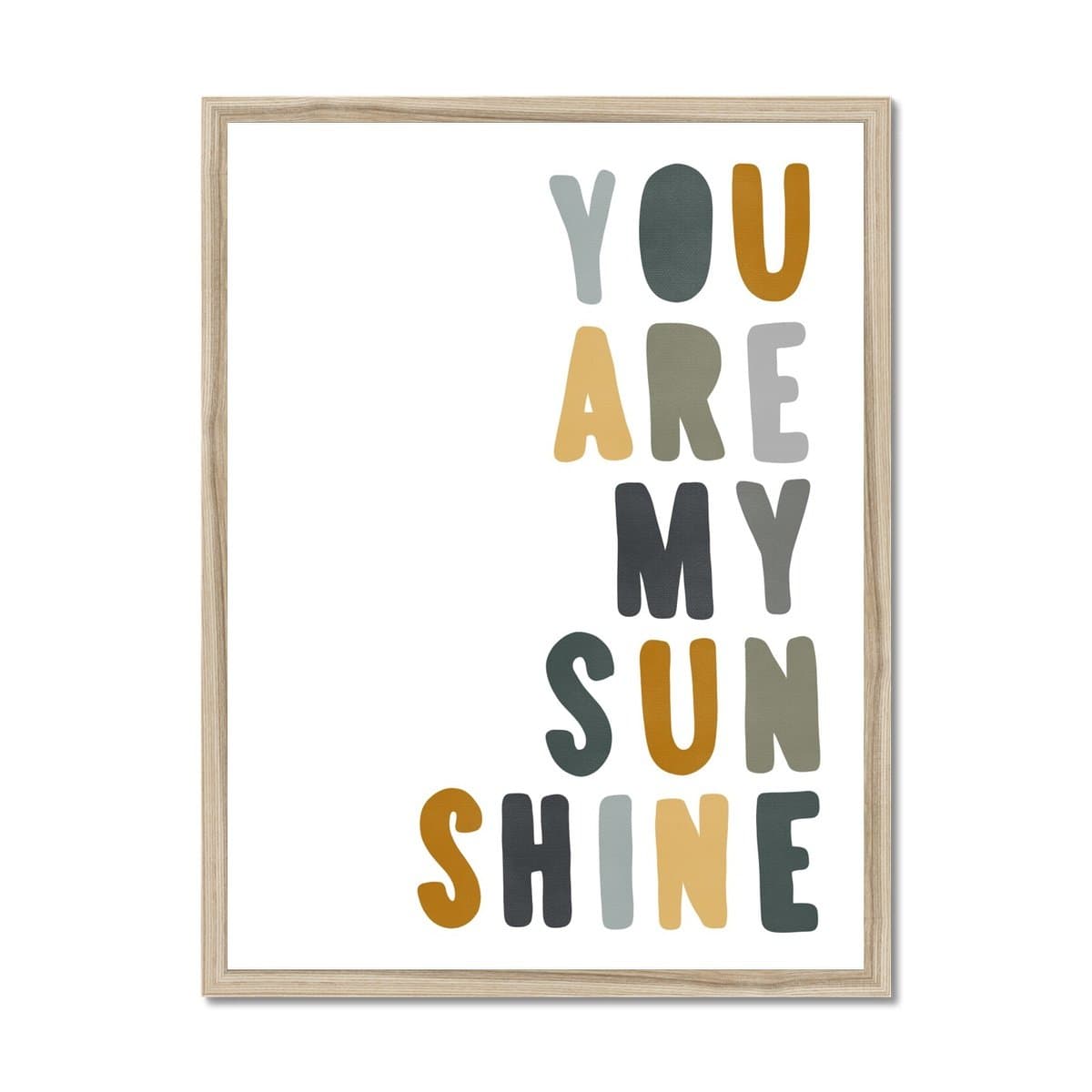 You Are My Sunshine - Jungle Colours | Framed Print
