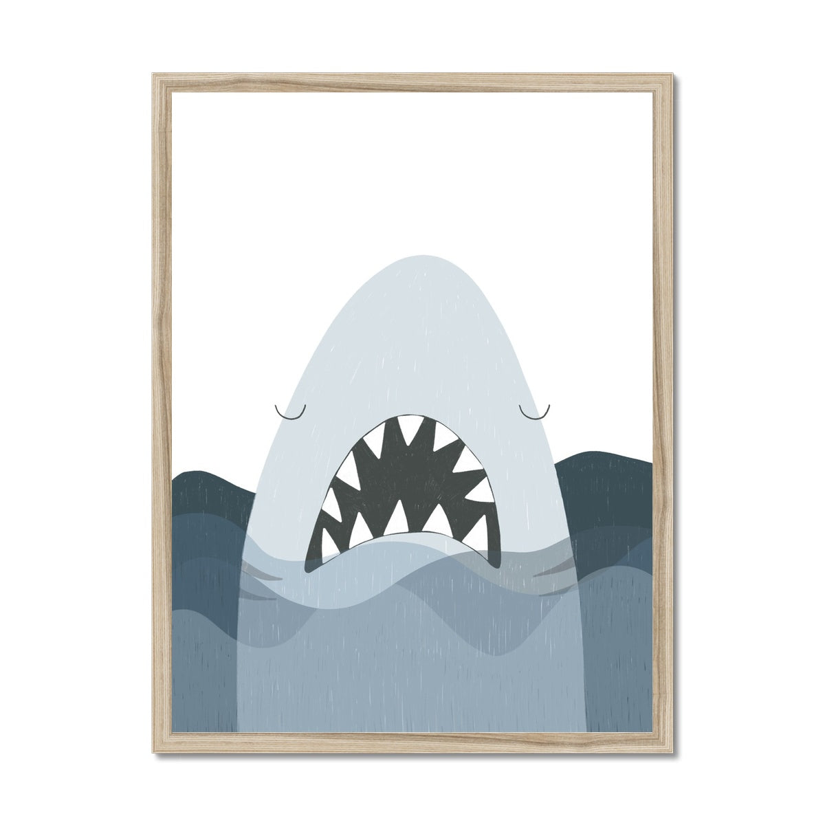 Shark Print - Jaws - No Words | Framed Print
