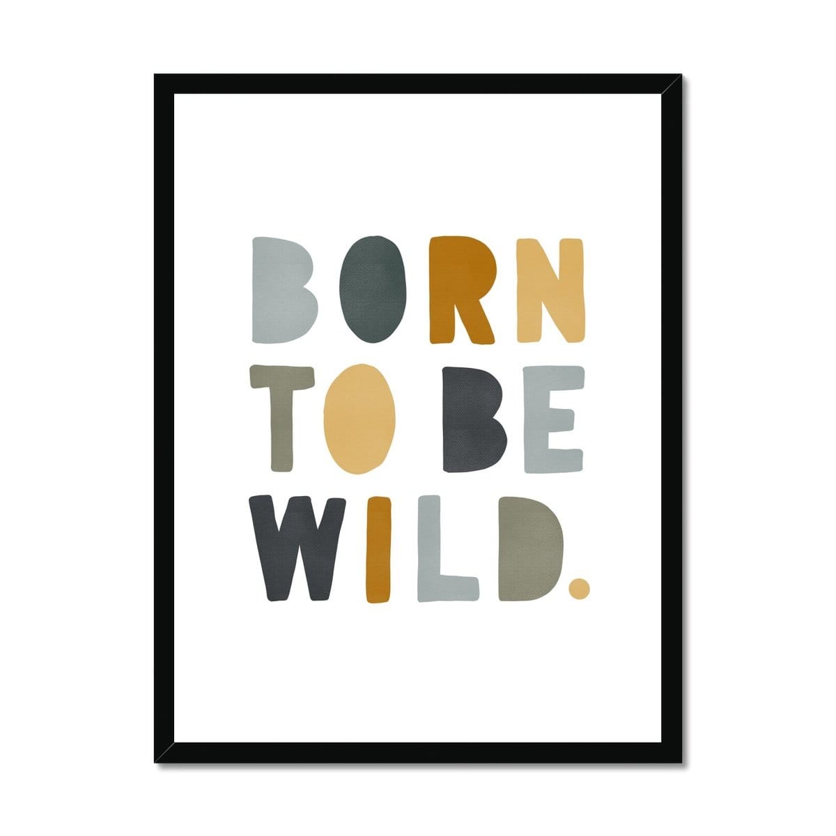 Born To Be Wild Print - Jungle | Framed Print