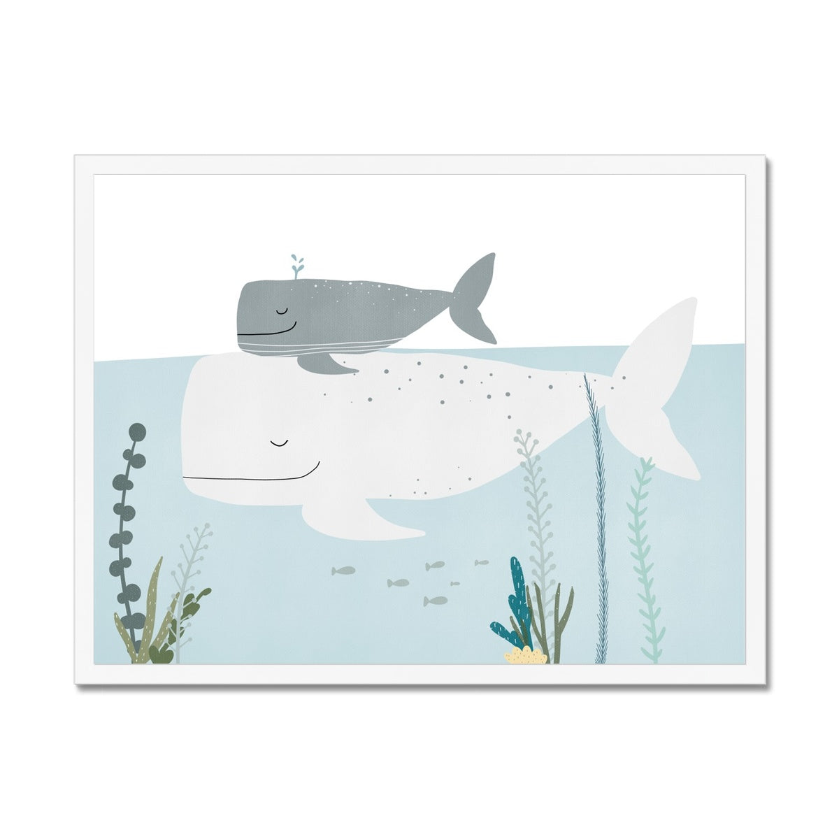 Big Whale, Little Whale | Framed Print