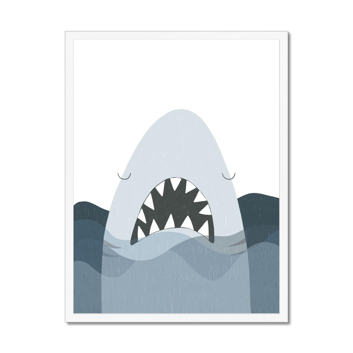 Shark Print - Jaws - No Words | Framed Print