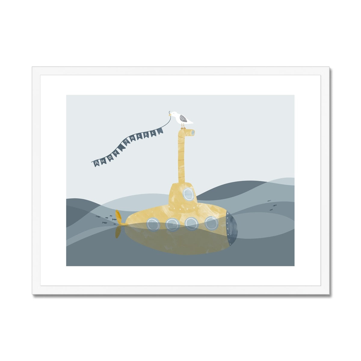 Yellow Submarine Print - Ahoy! | Framed Print