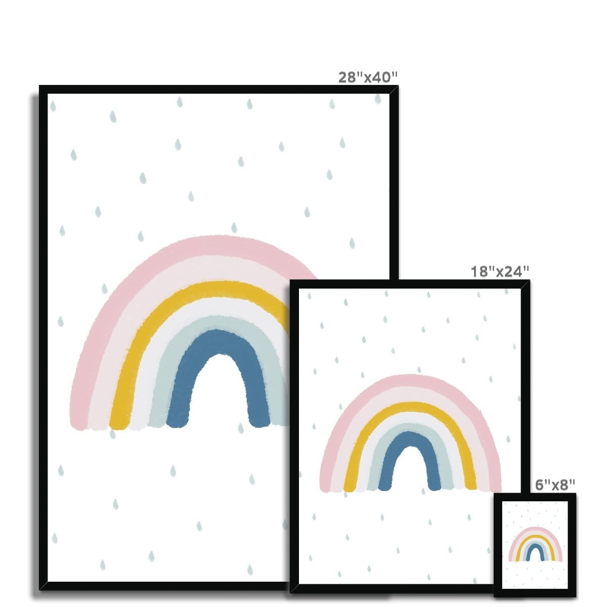 Rainbow Wall Art - Matches H&M Cushion | Framed Print