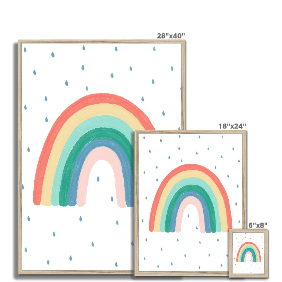 Rainbow Wall Art - Rainbow Colours | Framed Print