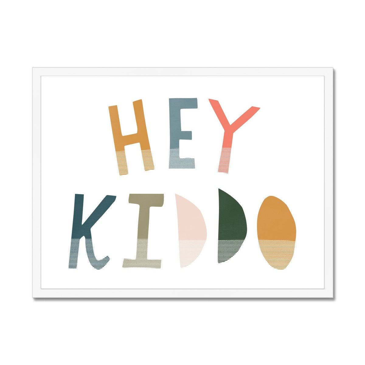 Hey Kiddo - Space (Landscape) | Framed Print