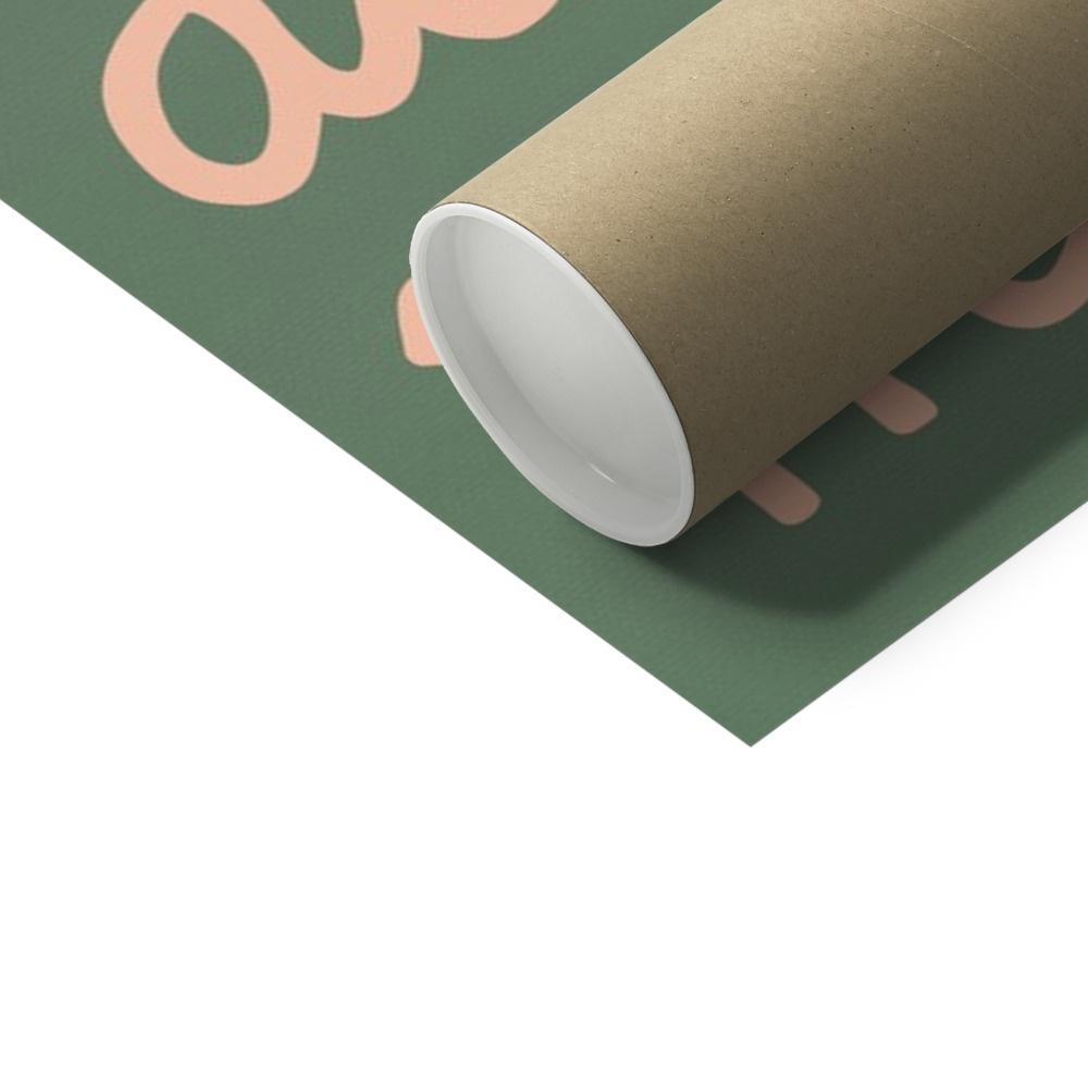 Let's All Be Mermaids - Green & Pink | Unframed