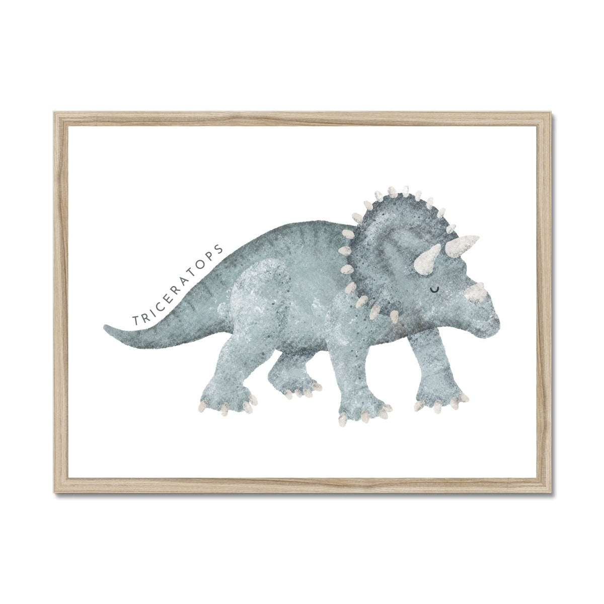 Dinosaur Art - Triceratops | Framed Print