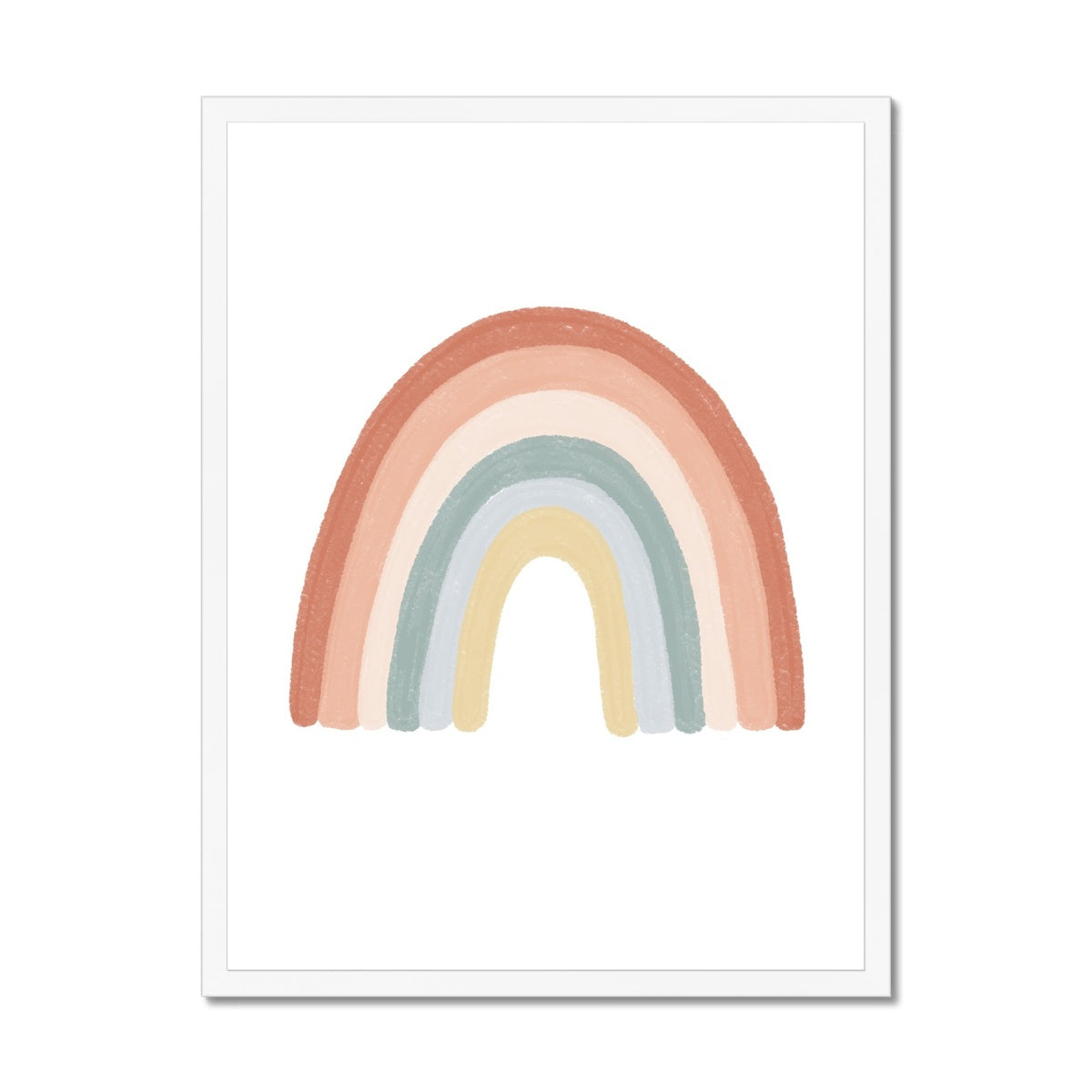 Rainbow Wall Art - Subtle - No Drops | Framed Print