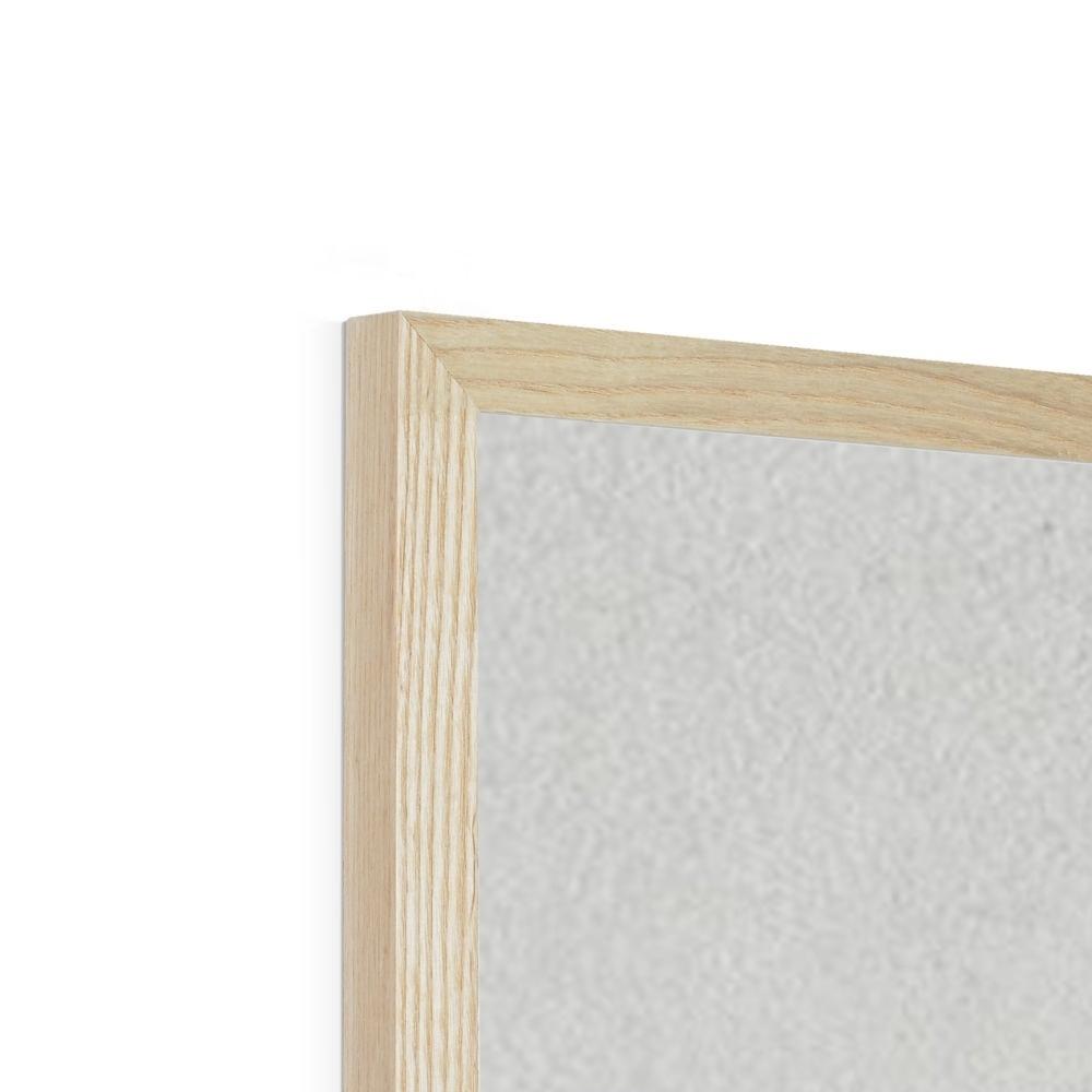 Sleepy Fox - Red | Framed Print