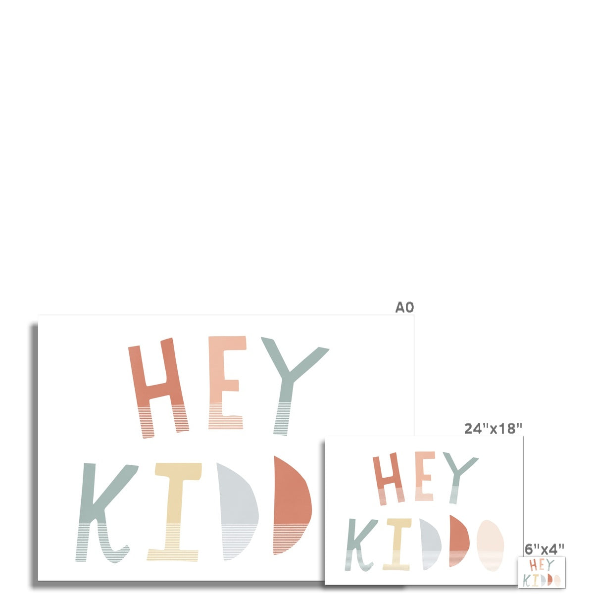 Hey Kiddo - Subtle (Landscape) | Unframed