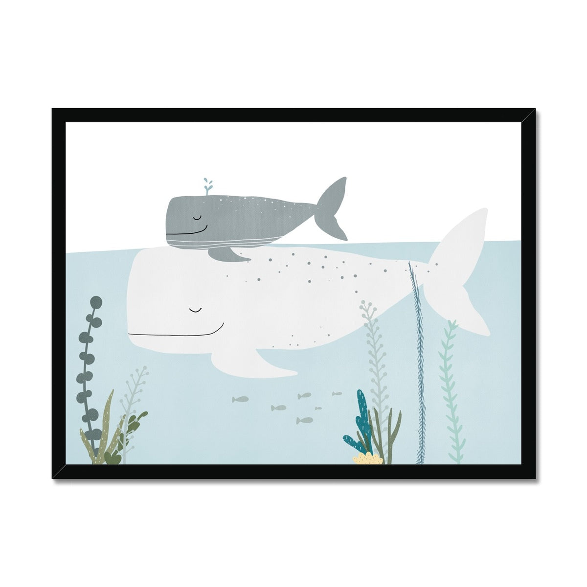 Big Whale, Little Whale | Framed Print