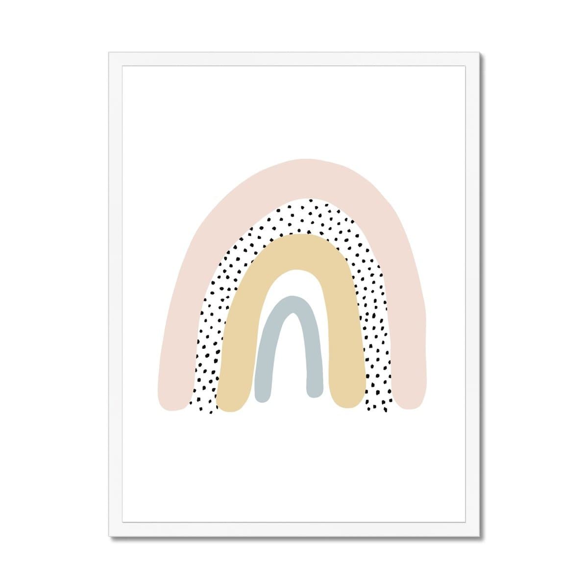 Rainbow Wall Art - Pink | Framed Print
