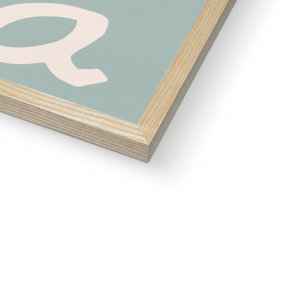 You, Me & The Sea - Quote | Framed Print