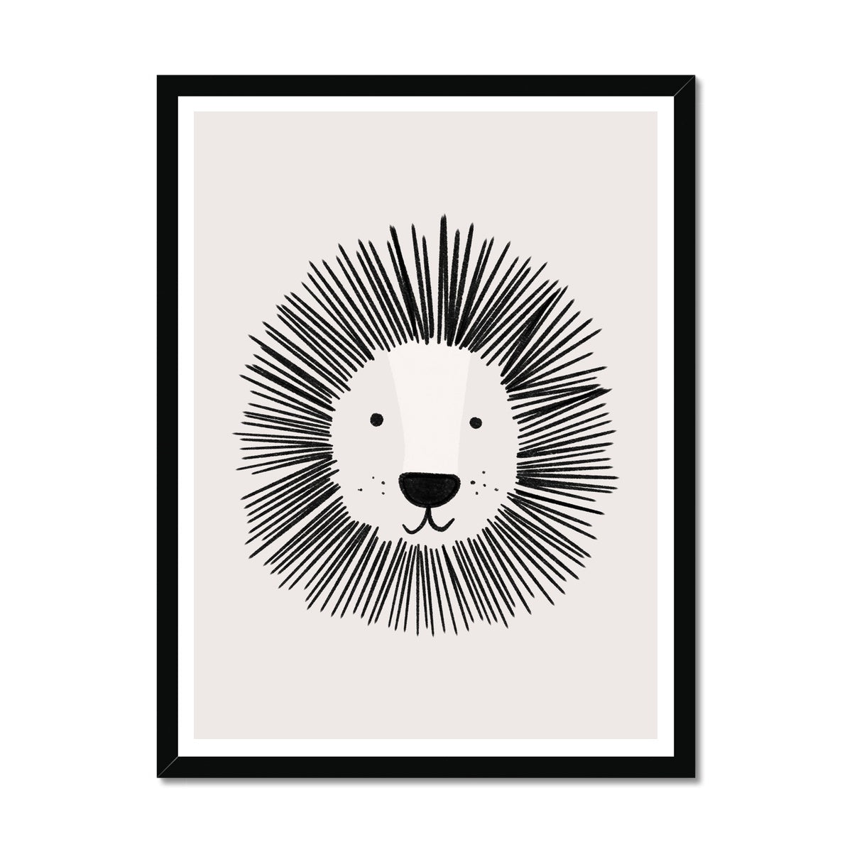 Lion - Gender Neutral Nursery | Framed Print