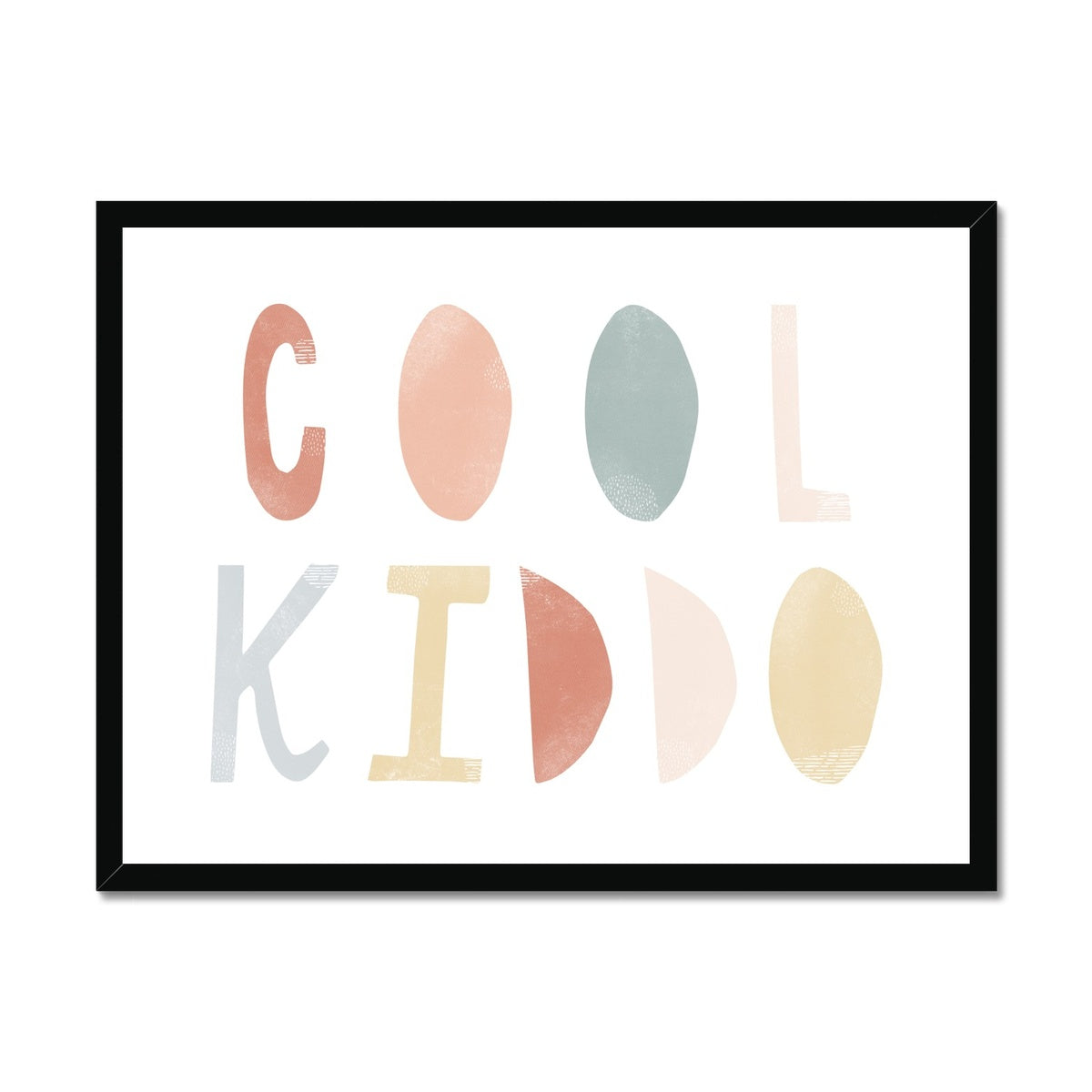 Cool Kiddo - Subtle | Framed Print