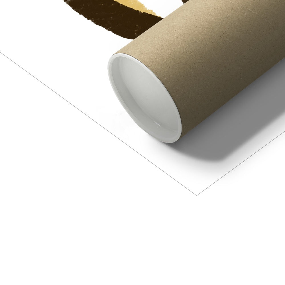 Monkey Print - Yellow Stripes | Unframed