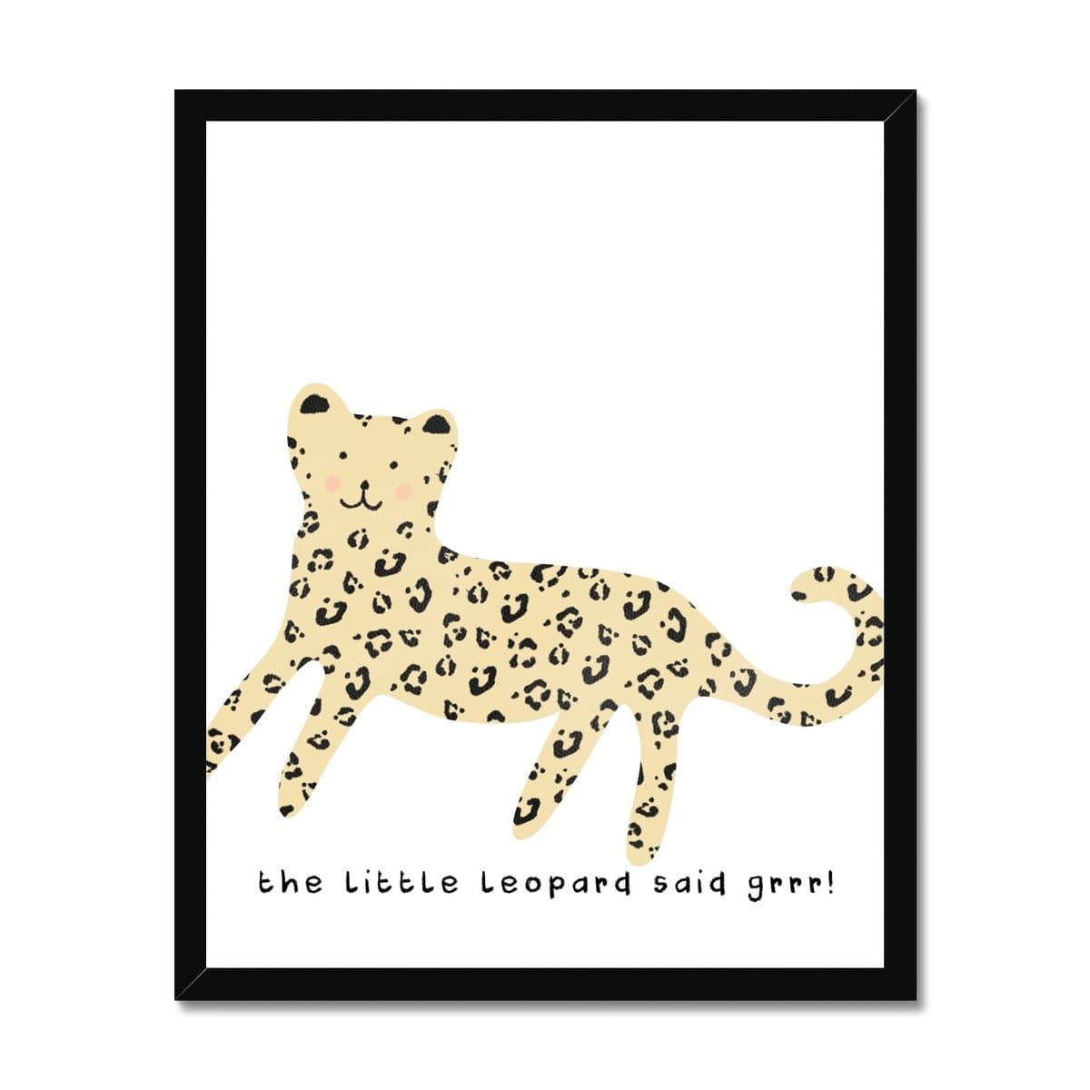 Little Leopard - Nursery Art | Framed Print