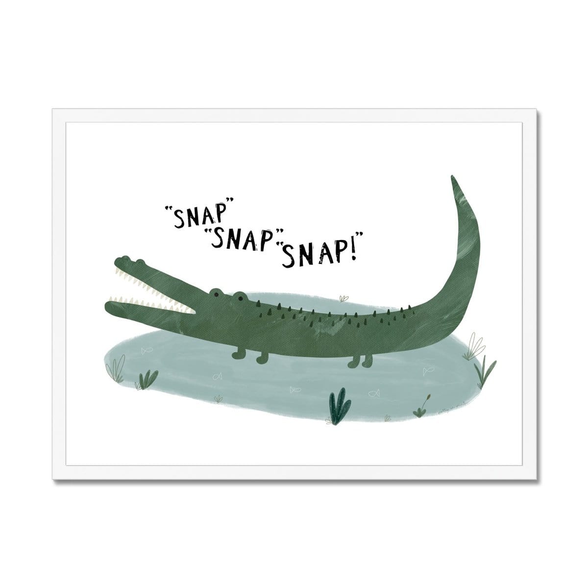 Crocodile - Snap, Snap, Snap! | Framed Print