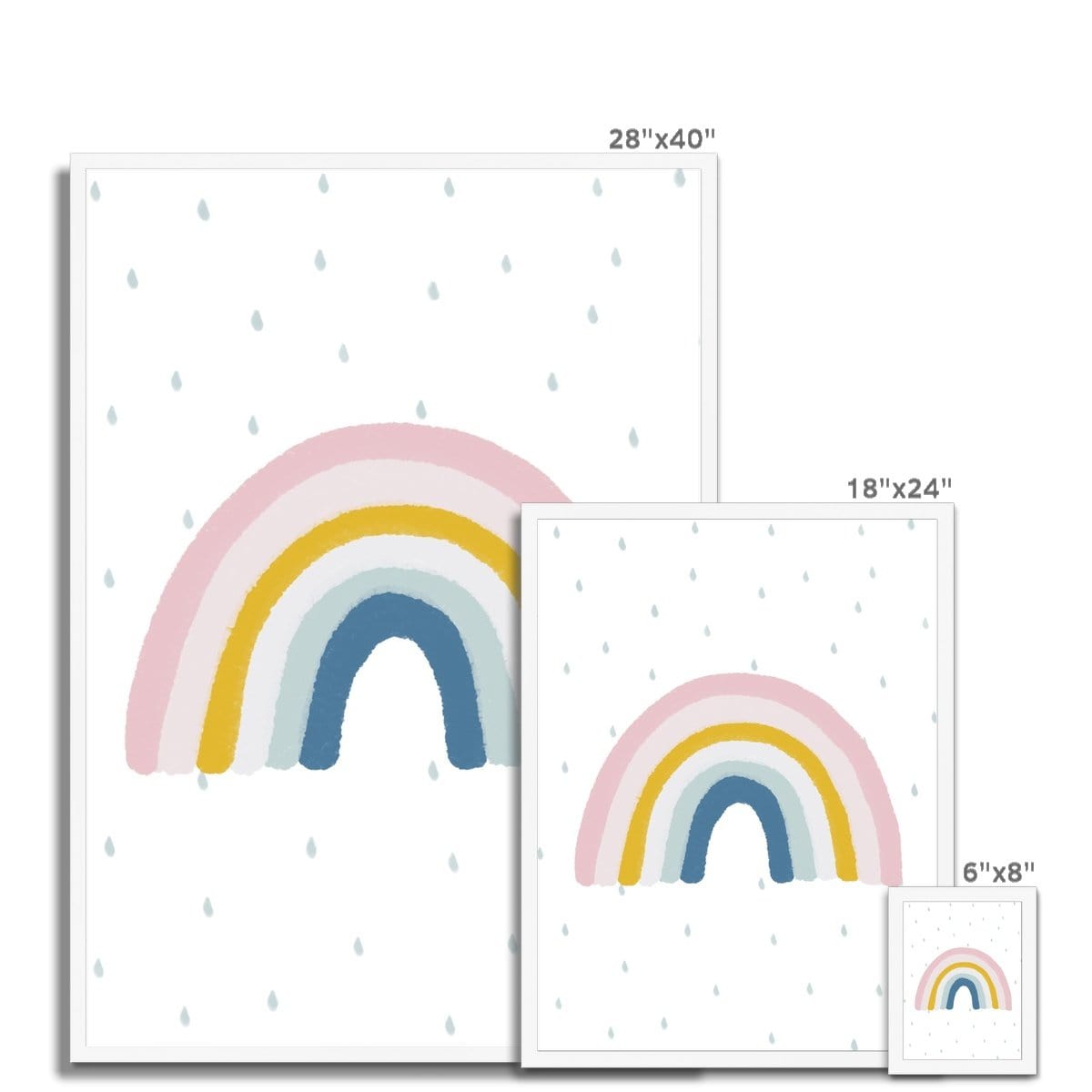 Rainbow Wall Art - Matches H&M Cushion | Framed Print