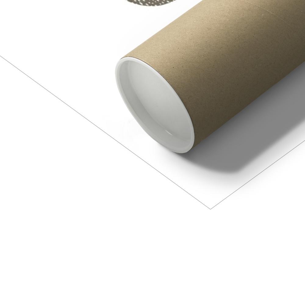 Alphabet Chart - Blue & Brown | Unframed