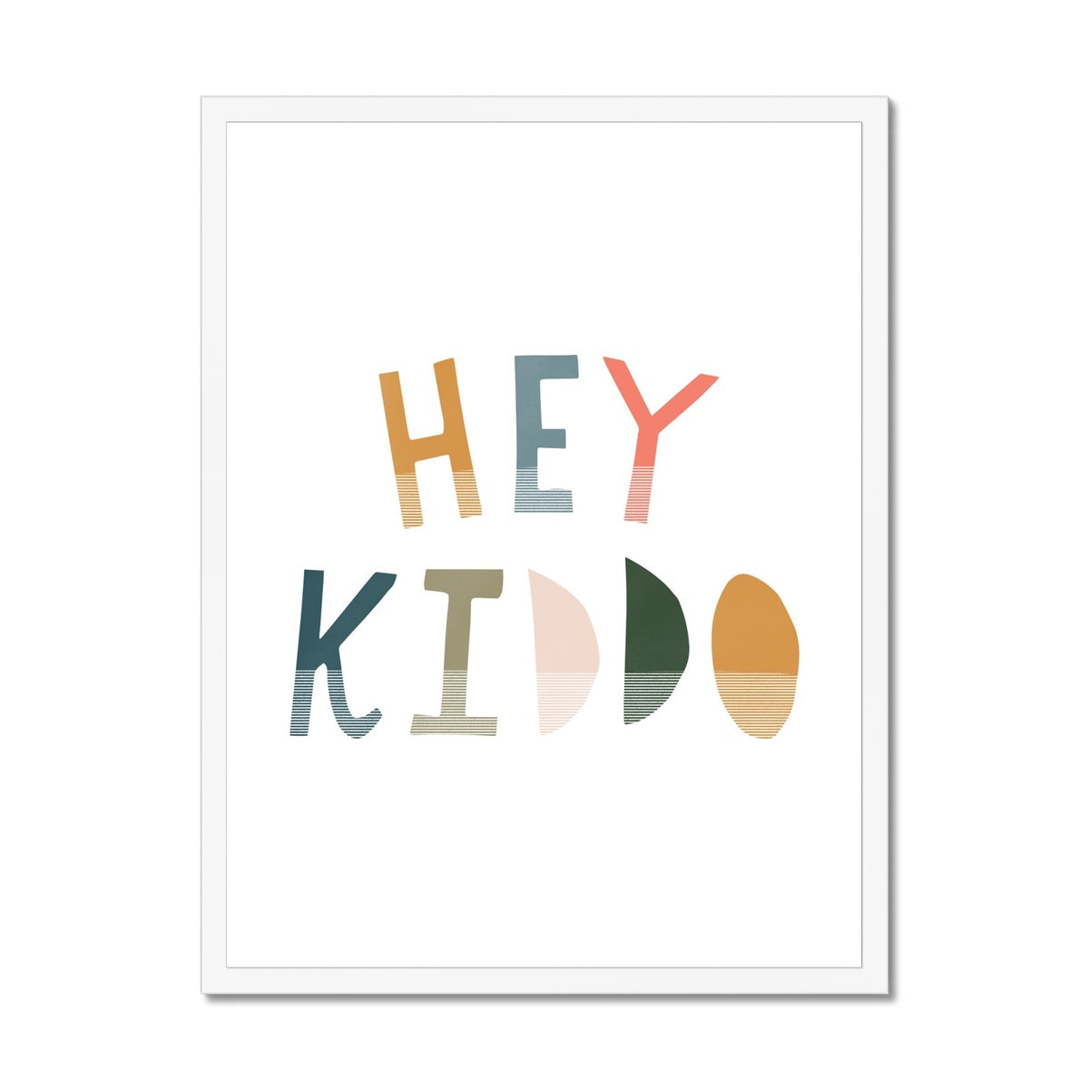 Hey Kiddo - Space | Framed Print