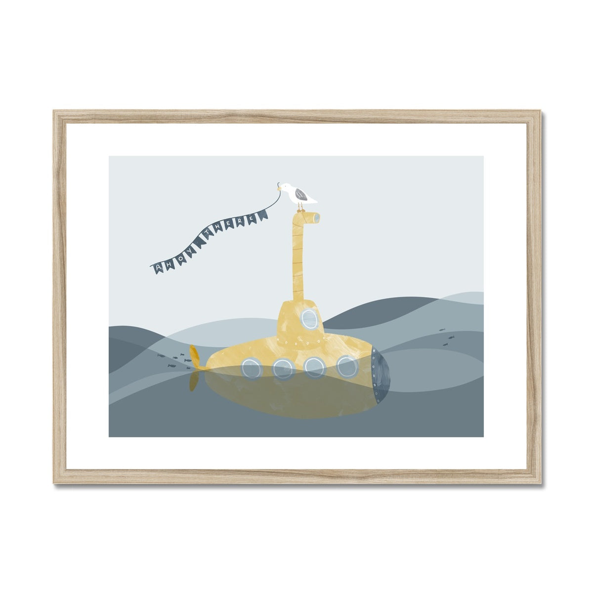 Yellow Submarine Print - Ahoy! | Framed Print