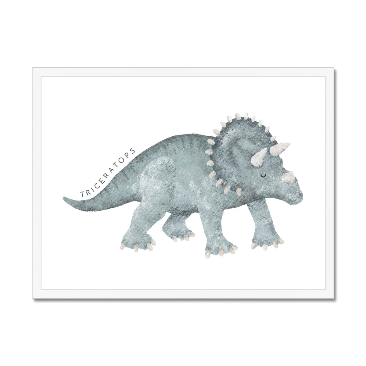 Dinosaur Art - Triceratops | Framed Print