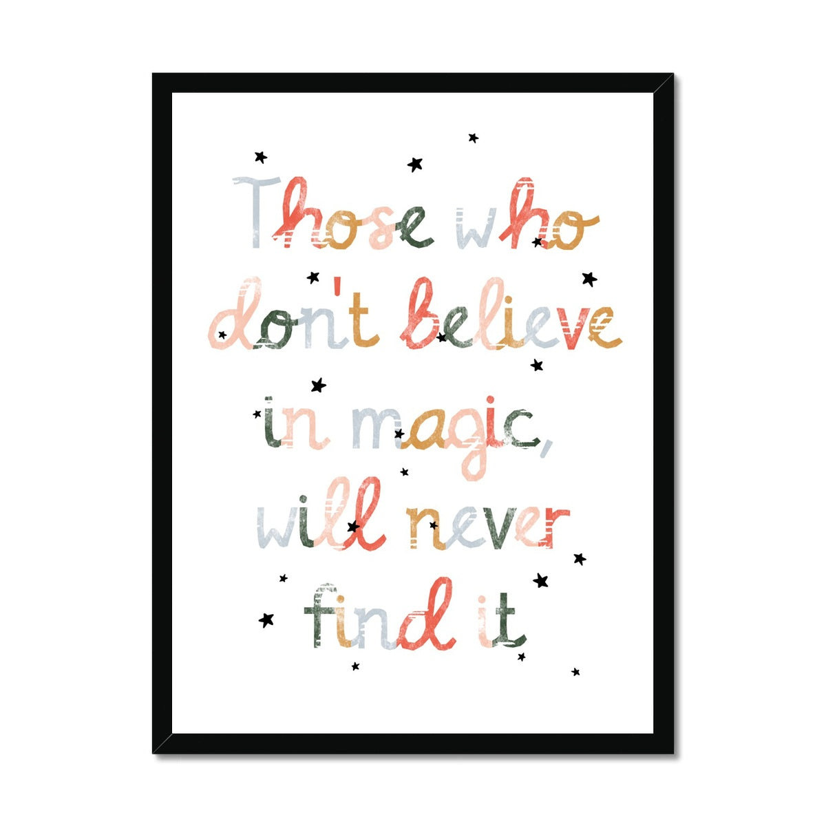 Believe in Magic Print | Framed Print