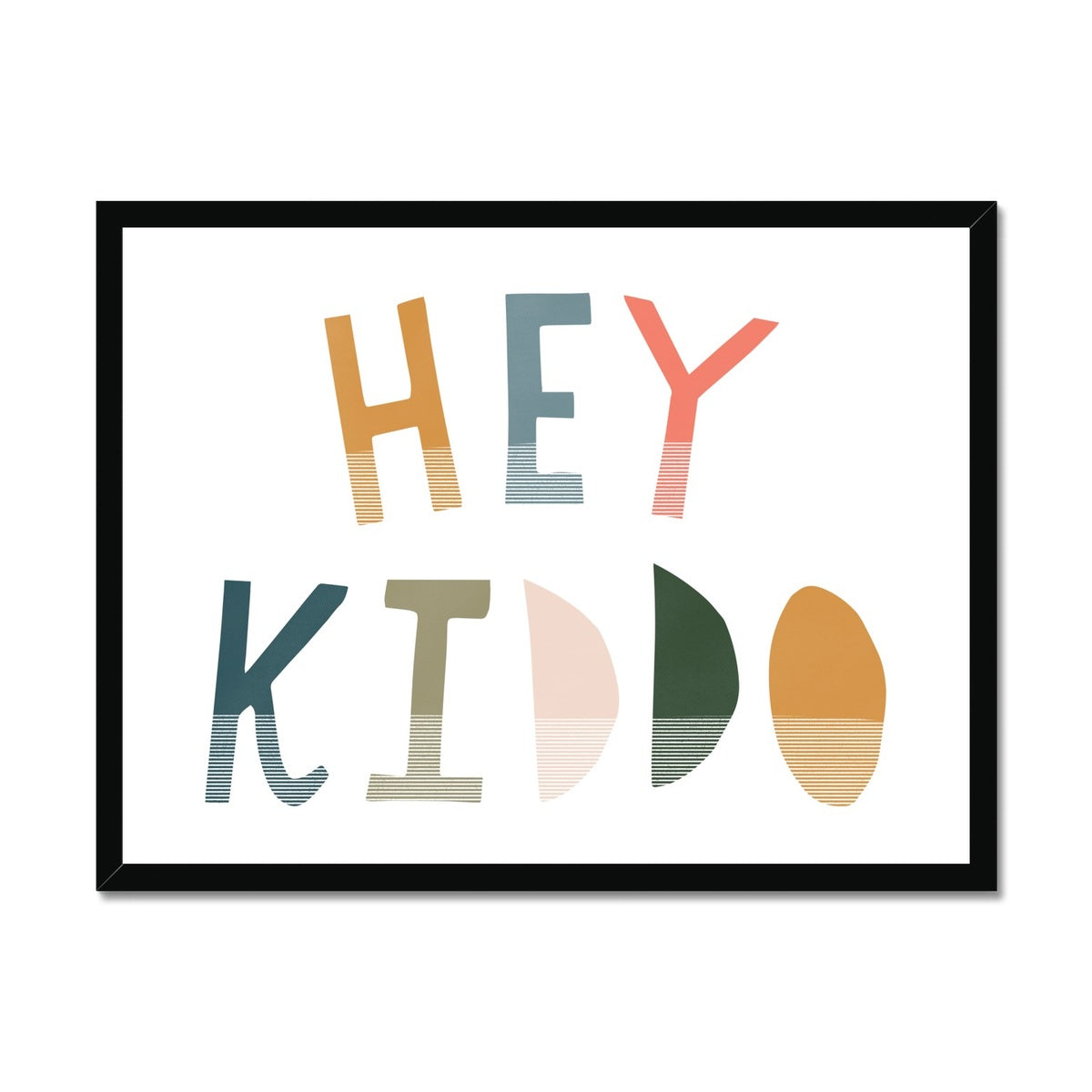 Hey Kiddo - Space (Landscape) | Framed Print